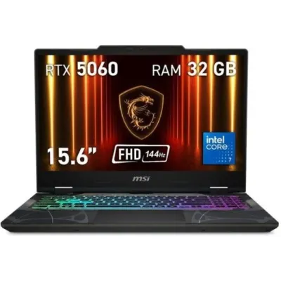 Laptop MSI Cyborg 15 B2RWFKG-201XES Intel Core 7 240H 32GB DDR5 1TB SSD RTX 5060 15.6" FHD RGB